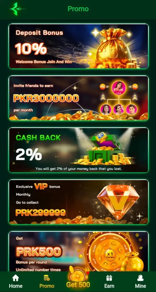 Promotions in PKR333 game